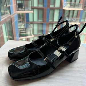 Dolce Vita Black Patent Leather Heels